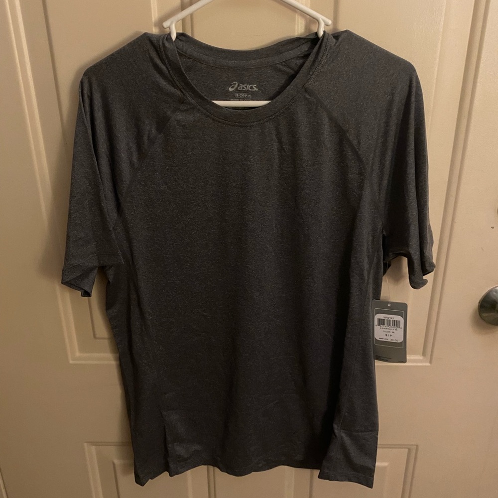 Men’s ASICS Small Strechy Men’s Gray Shirt